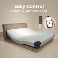 Matelas de massage intelligent avec fonction de réveil doux, soulagement du stress corporel complet et confort nuageux pour la maison et les maisons de retraite