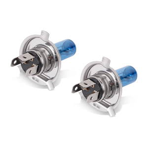 Lámpara Halógena <span class=keywords><strong>H4</strong></span> de 12V 60W 55W con Película Azul, Súper Brillante, Bombilla Halógena P43t 4300K, Luz Baja y Alta, Producto Nuevo - Product Image 2