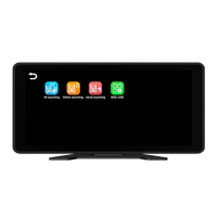 Monitor Headrest Layar Sentuh CHUNQIONG 10.36 inci IPS Portabel 4ch Dashcam Truk dengan Kamera DVR Truk Dual Lensa