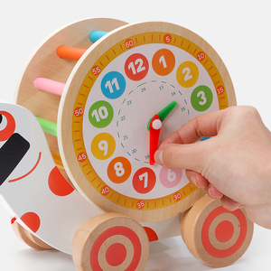 Thiết kế mới bé giáo dục đẩy Walker hình dạng động vật bánh khối xây dựng bằng gỗ kéo cùng xe đồ chơi cho trẻ em lứa tuổi 0-7 năm - Product Image 4