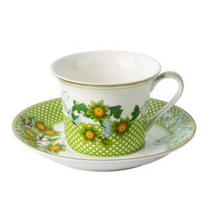 Service à café et à thé occidental de luxe 15 pièces en porcelaine fine de Chine avec coffret cadeau écologique - Product Image 6