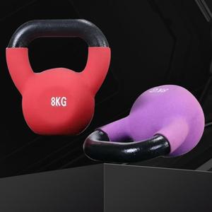 Ensemble de kettlebells en fonte revêtues de PVC, vente en gros d'usine, poids de kettlebell en vinyle colorés pour l'entraînement de force à domicile - Product Image 5