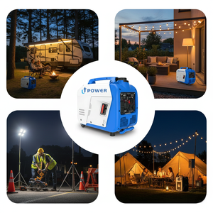 Générateur d'électricité portable silencieux à essence 5 kW 220 V 50 Hz avec démarrage à distance et moteur refroidi par air pour le camping - Offre spéciale - Product Image 5