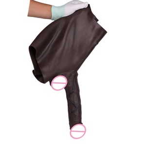 New Arrival Soft Boxer Shorts With Ultra Hollow <b>Dildo</b> Skin Feeling Black Male Strap on Penis Extend Sleeve Adult Couples Sex - Product Image 4