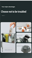 Système de purification et de circulation d'eau mural externe compact en plastique 3-en-1 pour aquarium