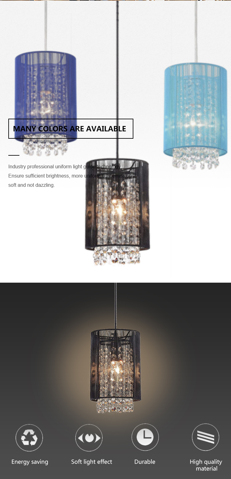 New Product Residential Study Room Office E27 Blue Sky Color Modern Pendant Light