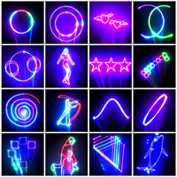 Effet de lumière laser à effet d'animation Éclairage à effet de scène avec télécommande 6CH / 34CH Contrôle du son DMX pour DJ Club Party Show
