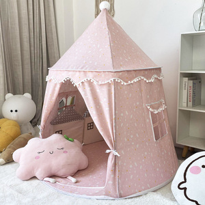 Tenda da gioco per bambini, grande spazio, portatile, per interni, a forma di castello, regalo di Natale per bambini - Product Image 2