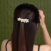 Pince à cheveux élégante de style coréen, pince à ressort haut de gamme pour femme, pince supérieure œil-de-chat de luxe léger, pince pour franges, pince pour cheveux mi-relevés