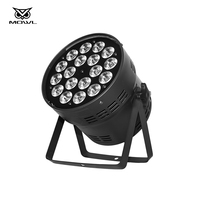 Projecteur PAR LED 18x18 RGBWAUV 6-en-1 18x18W DMX pour Scène, Mariage, Événements en Direct, Club, Discothèque, Bar