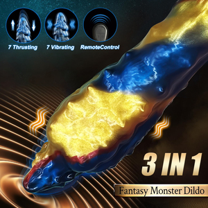7 थ्रस्टिंग डिल्डो सेक्स खिलौने वाइब्रेटर, 7 थ्रस्टिंग और कंपन के साथ, 9.5 "विशाल मोटे डिल्डो गुदा खिलौने सक्शन कप यथार्थवादी डिल्डो - Product Image 2