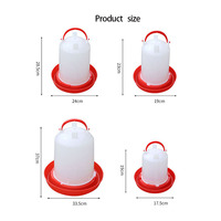 Abreuvoir automatique pour poulets avec poignée, en PP épaissi et durable, abreuvoir portable pour volailles, canards, oies, dindes, élevage