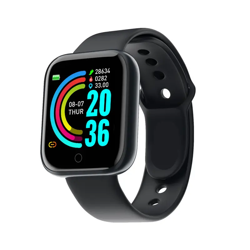 Hot selling reloj intelligent smart watch Y68 health fitness tracker wristband D20 smartwatch Y68s