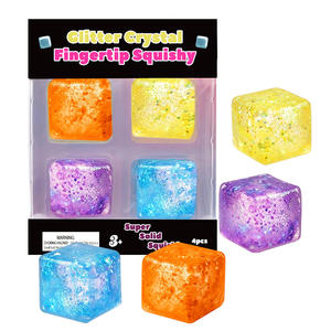 H77-1 Cubos de Hielo de Maltosa, Gotas de Agua, Osito de Peluche, Azul, Rosa, Morado, Bola Antiestrés, Bola de Nieve - Product Image 6