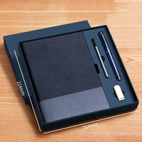 Carnet de notes en cuir vert avec logo d'entreprise personnalisé, journal, pour cadeau, vente en gros, stylo de luxe promotionnel, agenda A5 avec lecteur USB