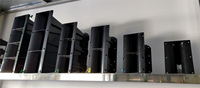 Accessoire pour enceinte Line Array : Corne en plastique pour 2 tweeters, guide d'onde de sortie 50 mm et 38 mm pour application en système audio professionnel