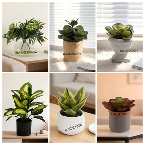 Bonsaï artificiel réaliste (24 cm) en pot noir, style <span class=keywords><strong>romarin</strong></span>, pour étagères et décoration de jardin - Product Image 6