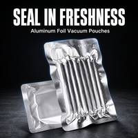 Sacs en aluminium scellés sous vide pour l'emballage de la viande et des aliments, taille personnalisée, vente en gros