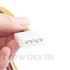 4Pin IDE Molex Sata Sata serisi <span class=keywords><strong>2</strong></span> Sata güç kablosu çift Sata büyük 4Pins güç Splitter kablosu - Product Image 5
