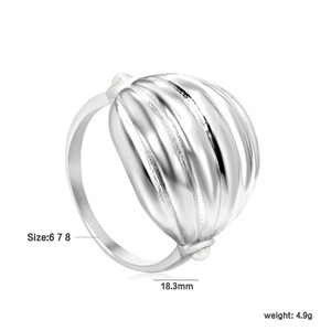 Fashion <b>Rings</b> Minimalist Luxury Spiral Design Geometric Shape Electroplated Gold Silver Women's Jewelry Size 6 7 8 Weight 4.9g - Product Image 5