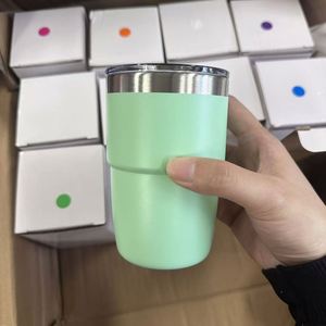 Tasse à expresso/café de 8 oz avec couvercle magnétique, en acier inoxydable 18/8 avec revêtement céramique - Product Image 1