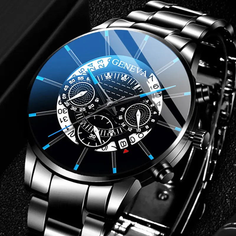 Relogio Masculino 2020 Men's Fashion Business Watches Men Casual Calendar Clock Male Stainless Steel Quartz Watch Montre Homme