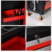 Chariot d'atelier en métal Sodor avec 7 tiroirs Chariot d'armoire à outils roulante mobile Boîte en métal CRS personnalisable OEM