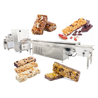 Ligne de machines de moulage multifonctionnelle à haute production pour barres/boules de céréales, croustilles de riz, boules de sésame et snacks aux noix, 50-180 kg/h