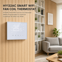 Thermostat intelligent Hysen HY132AC pour ventilo-convecteur, contrôleur de température ambiante programmable Wi-Fi Tuya pour système de climatisation centralisée