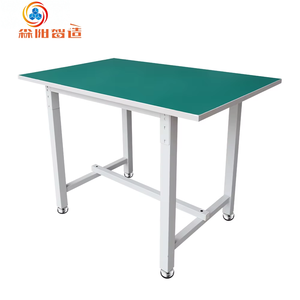 Table de travail antistatique pour chaîne de montage de haute qualité, personnalisée, avec convoyeur à bande et éclairage LED - Product Image 1
