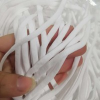 KRT Naturel 100% Coton Classique avec Boucle d'Oreille et Sangle Élastique Réglable, Doux et Extensible, Fil à Noyau d'Huile, Vente en Gros Disponible pour Cheveux