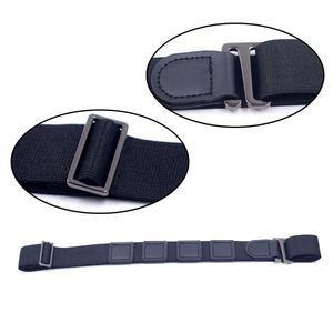 Wholesale 2.5CM Width Cotton Elastic Adjustable <b>Black</b> Belt for <b>Men</b> Women Shirt Stays Holder Comfortable Breathable Tummy Tucking - Product Image 2
