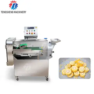 Tranchage automatique commercial de légumes déchiquetage Machine de découpe en dés frites bouclées banane chips Cutter Machine