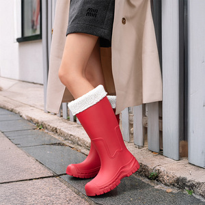 <span class=keywords><strong>Botas</strong></span> <span class=keywords><strong>de</strong></span> Lluvia <span class=keywords><strong>de</strong></span> PVC para <span class=keywords><strong>Mujer</strong></span>, Cómodas, <span class=keywords><strong>de</strong></span> Caña Alta, Gruesas, para Uso Diario, para las Cuatro Estaciones, Impermeables, para Senderismo en la Selva Tropical - Product Image 1