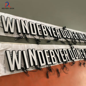 Control remoto de señalización LED con letras de canal 3D personalizado IP65 resistente al agua Asistente de <span class=keywords><strong>Google</strong></span> Compatible con empresas comerciales y bodas - Product Image 6