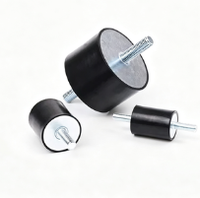Amortisseur anti-vibration en caoutchouc, isolateur de vibrations, amortisseur à double filetage, montage -40~80°C, générateur, compresseur, pompe, moteur CNC