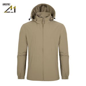 Gabardina Larga de Color Personalizado |   Chaqueta de Nailon Extra Grande Estilo Techwear para Hombre, Abrigo Impermeable para Moda Urbana - Product Image 3