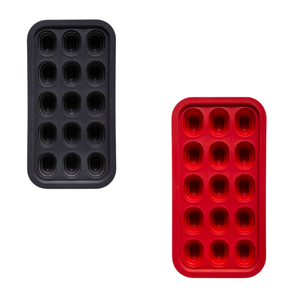 MOLDE PARA HIELO DE ACERO Y SILICONA 27.9X14.7 H. 3.5CM SORTEADO - Product Image 1