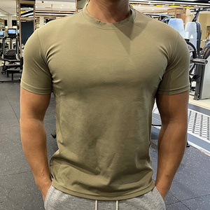 Wholesale Men Compression Running T Shirt Fitness <b>Tight</b> Mens Gym Workout Short Sleeve Slim Fit T-Shirt for Men - Product Image 1