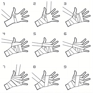 Bandages <span class=keywords><strong>de</strong></span> <span class=keywords><strong>boxe</strong></span> élastiques personnalisés YX avec logo imprimé, bandages pour poignets, 5 cm * 2,5 m / 3 m / 5 m - Product Image 4