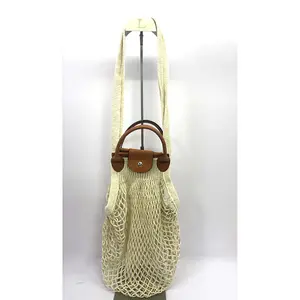 Custom Raschel Mesh Net Bag For Vegetables Fruits Reusable Produce Mesh Bags Net Bag For Grocery