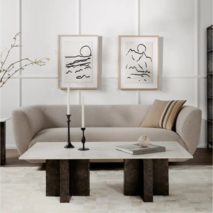 Divano Componibile <span class=keywords><strong>in</strong></span> Tessuto a Forma di L, Stile Europeo Moderno, Gambe <span class=keywords><strong>in</strong></span> <span class=keywords><strong>Legno</strong></span> Massello, Set di Lusso per Soggiorno, Vendita Diretta dalla Fabbrica - Product Image 2
