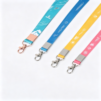 Lanière en polyester imprimée par sublimation, écologique, résistante à l'eau, durable, avec crochet métallique, pour badge d'étudiant, campus, école
