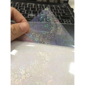 Película Holográfica para Laminación en Frío, Película de Laminación de Color Holográfico, Transparente, Efecto Vidrio Roto, Impermeable, A4, OPP Suave, 50 Unidades - Product Image 2