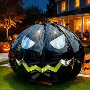 Enorme Gran Calabaza inflable brillante volar fantasmas decoraciones de fiesta de Halloween PVC gigante aire calabaza Reaper para patio al aire libre césped - Product Image 1