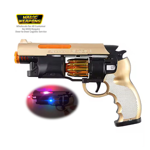 Wholesale Custom Children's Plastic Outdoor Indoor Infrared <strong>Electric</strong> Octave Music Sound Light Voice Toy Guns for Kids Gift - Product Image 1