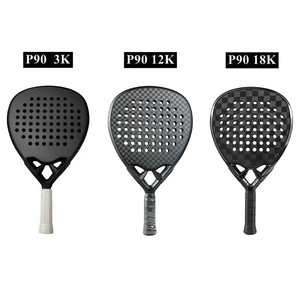 Raquetas de Pádel Personalizadas de Fábrica, de Fibra de Carbono 18K con EVA, Ligeras, con Forma de Diamante/Lágrima/Redonda - Product Image 5