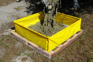 <span class=keywords><strong>Bassin</strong></span> de récupération d'huile en PVC tissé enduit, durable, imperméable et anti-UV, portable pour garage et entrepôt - Product Image 3