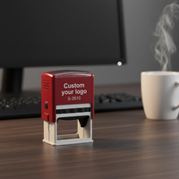 Sello Rectangular Mini Personalizado S-2610 26x10mm, Sello de Nombre y Firma Autoentintable, OEM ODM, Uso de Oficina