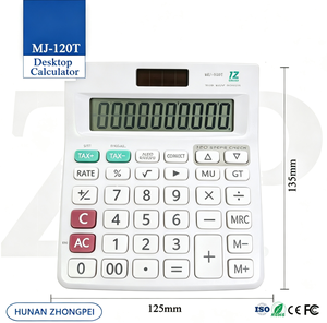 Calculadora de Escritorio MJ-120T Blanca con PCB SKD, 12 Dígitos, Doble Alimentación Solar y Batería, Función de Verificación de Impuestos de 150 Pasos, Coma de 3 Dígitos - Product Image 2